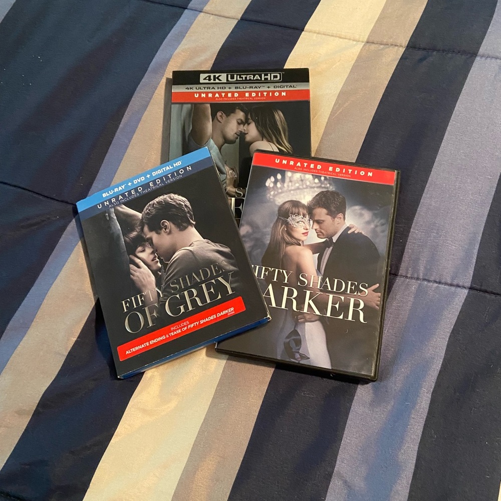 Fifty Shades of Grey DVDs.  Set of 3.